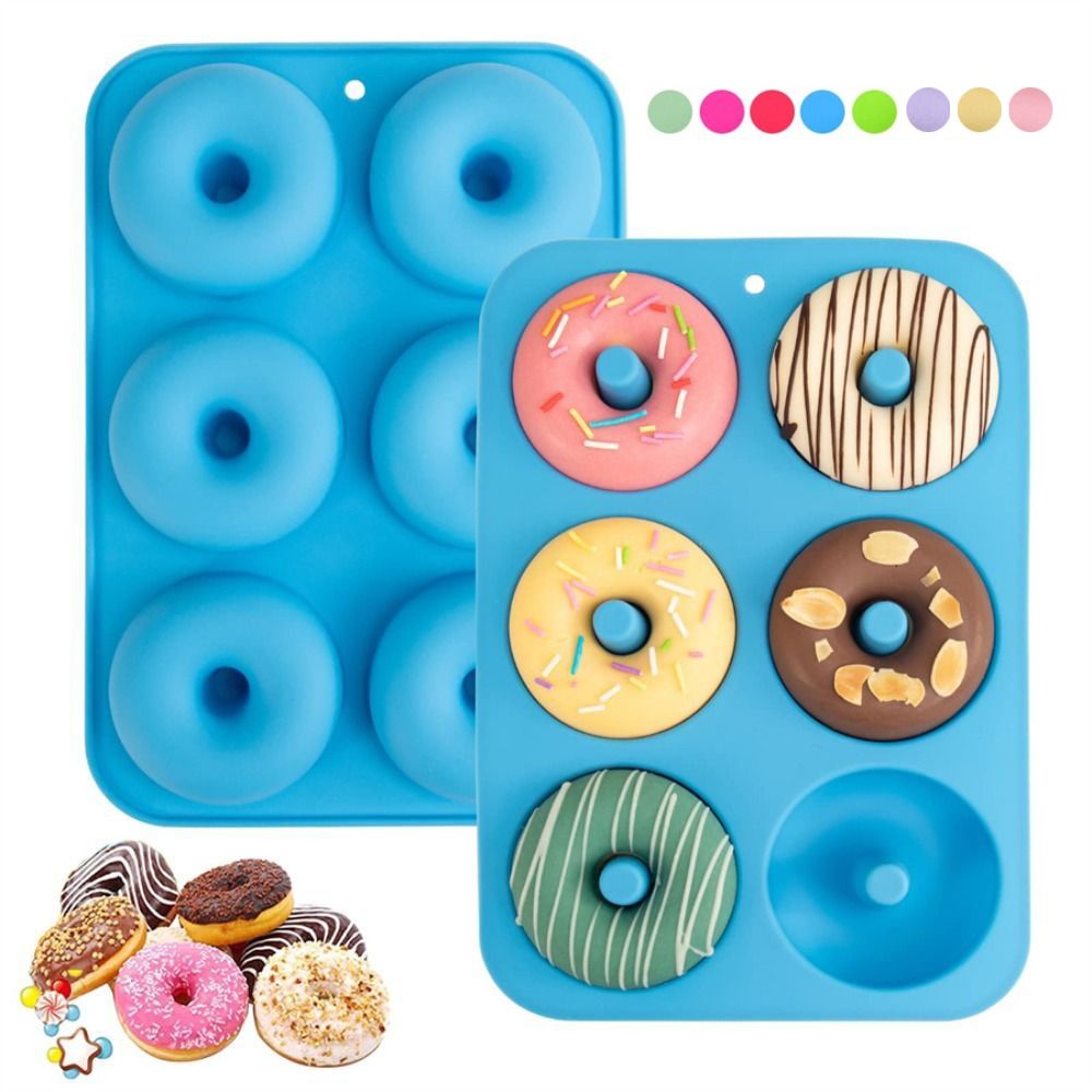 Donut Mold Silicone - Nieuwe siliconen donutvorm, hittebestendig, antiaanbak, flexibele