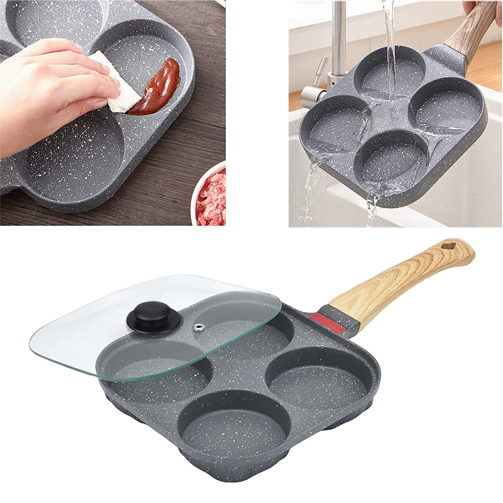 Anti-aanbak 4-kopjes eierkoeke - Egg Waffle Pan recensie en prijs