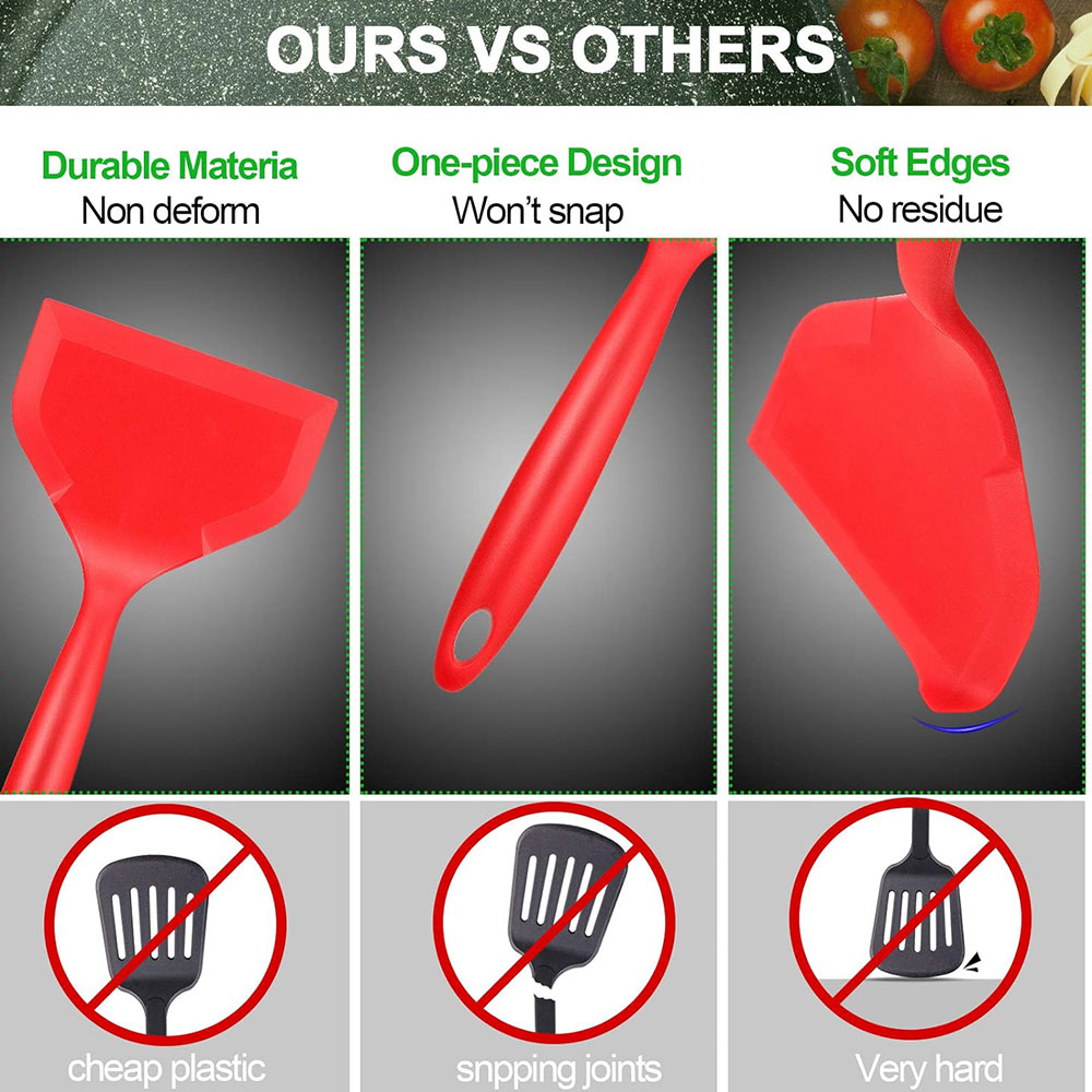 Rood BK Non-stick Siliconen Tu - Okonomiyaki Spatula recensie en prijs
