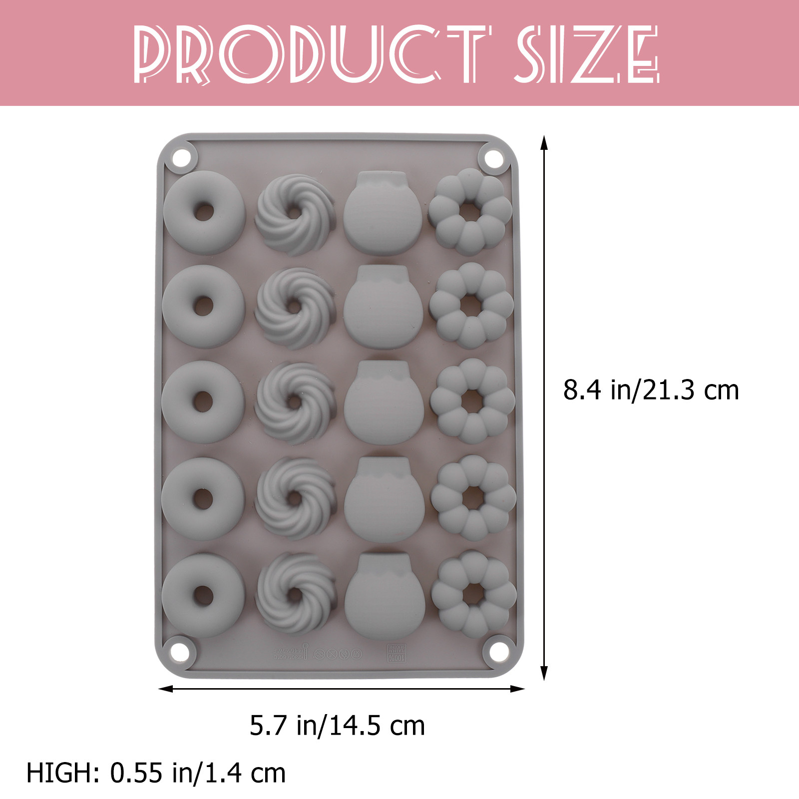 Mini Donut Siliconen Vorm Hitt - Donut Mold Silicone recensie en prijs